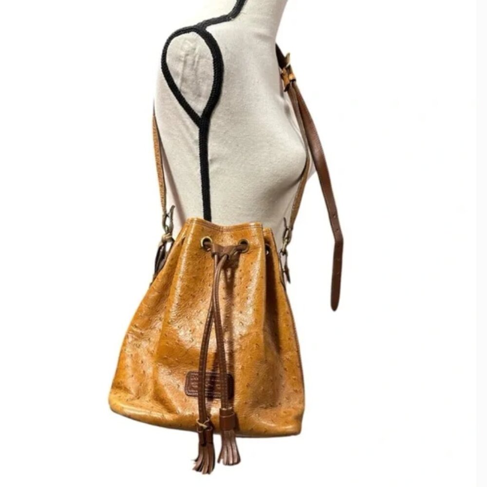 Just in Posh C ☀️ | Dooney & Bourke Ostrich Vintage Kendall Crossbody - Picture 1 of 9
